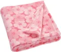 Produktbild: Playshoes Babydecke Fleecedecke 75 x 100 cm  Koralle Blumen 301717