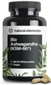 Produktbild: natural elements Bio-Ashwagandha – KSM-66® Premiumrohstoff –5% Withanolid-Gehalt