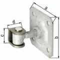 Produktbild: GAH Torband 100x100x37x30mm Stahl roh (418397)