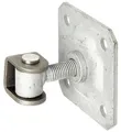 Produktbild: ALBERTS Torband Torscharnier Konstruktionsband M16 Platte 100x100 mm verstellbar