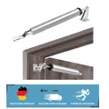 Produktbild: Einstellbarer Türschließer für Zimmertüren – Geräuschlos & Praktisch in Silber