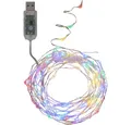 Produktbild: STAR TRADING LED-Lichterkette 456-52 LED Lichterkette bunt Silberdraht USB