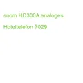 Produktbild: snom HD300A analoges Hoteltelefon 7029 (4262377561171)