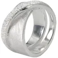 Produktbild: SILBERMOOS Silberring Criss-Cross-Ring, 925 Sterling Silber silberfarben 62