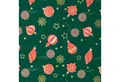 Produktbild: Star Geschenkpapier, Geschenkpapier mit Weihnachtskugeln 70cm x 2m Rolle Grün / Rot / Gold
