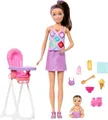 Produktbild: Barbie Skipper Babysitter Kindermädchen mit Hochstuhl