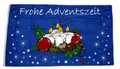 Produktbild: Flagge / Fahne Frohe Adventszeit Advent Weihnachten Hissflagge 90 x 150 cm