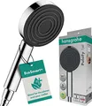 Produktbild: hansgrohe Pulsify S - wassersparender Duschkopf 6 l/min (EcoSmart+), Handbrause mit 1 Strahlart, runde Duschbrause (105 mm), Sparduschkopf mit Antikalk-Funktion, Chrom, 24121000