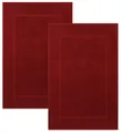 Produktbild: Betz Badematte 2 Stück Badvorleger Premium Badteppich Größe 50x70 cm, unbeschichtet, beidseitig nutzbar, beidseitig nutzbar, Baumwolle, Qualität 650g/m²
