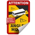 Produktbild: „Angles Morts“-Aufkleber – Toter-Winkel-Warnung UV-beständig 17x25 cm (1/3)