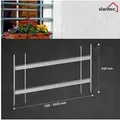 Produktbild: siwitec Fensterschutzgitter Fenstergitter inkl. Montagezubehör, Einbruchschutz, 700 - 1050 x 450 m, Ausziehbar, Inkl. Montagezubehör, Hochwertig, Robust 90 cm