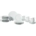 Produktbild: Seltmann Weiden Kombiservice Rondo, Weiß, Keramik, 30-teilig, Uni, 210 ml,210 ml, Essen & Trinken, Geschirr, Geschirr-Sets, Kombiservice