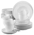 Produktbild: Seltmann Rondo Kombiservice 30tlg. Service Porzellan weiß 30-teilig