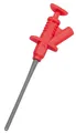 Produktbild: Klemmprüfspitze mit 4mm Buchse, rot