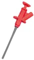 Produktbild: Klemmprüfspitze mit 4mm Buchse, rot