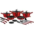 Produktbild: BerlingerHaus Coldtec Kochgeschirr Set Burgundy Edition (20 cm, Pfannenset + Topfset, Aluminium) (104237)