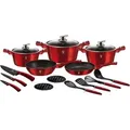 Produktbild: Berlinger Haus Bh-6162 Burgunderrot 17-Teiliges Granittopfset - Rot