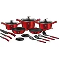 Produktbild: Berlinger Haus Bh-6162 Burgunder Granit Kochgeschirr Set 17 Teilig