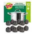 Produktbild: Scotch-Brite Stainless Steel Scourer, 12 Pieces - Rust Resistant Spiral Metal Scourer, Powerful and Effective Clean Scrubbing pad