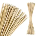 Produktbild: satis Stockbrot Spieße 100 Stück aus Bambus Holz I Lagerfeuer Stöcke und Marshmallow Stäbe für Kinder I Extra lang 90 cm Holzstab perfekt für Feuerschale