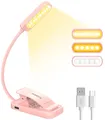 Produktbild: Leselampe Buch Klemme, 10 LED Buchlampe mit Stufenloser Dimmung, 3 Farbmodi W...