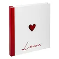 Produktbild: walther design Fotoalbum weiss 28 x 30,5 cm mit Cover-Ausstanzung und Prägung, Hochzeitsalbum Love UH-159