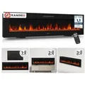 Produktbild: KAMINIO Elektrokamin MARLON, 3in1 Kamin: Elektrischer Stand-, Wand- und Einbaukamin, Heizung 1800W schwarz 177.8 cm x 46.6 cm x 11.9 cm