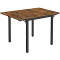 Produktbild: Vasagle Küchentisch Klappbar 78 cm x 120 cm x 75 cm Braun-Schwarz