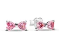 Produktbild: Pandora 293505C01 Ohrstecker mit Schleife aus Silber und rosa Zirkonia