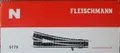 Produktbild: Fleischmann    9179 + 99   (Spur N)   Weiche rechts - Antrieb + OVP  + geprüft