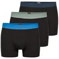 Produktbild: Schiesser Boxershorts Serie 95/5 - Organic Cotton (3-St) farblich abgesetzter, sportlicher Logo-Webgummibund schwarz M