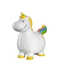 Produktbild: Leonardo Bambini Einhorn Spardose, Keramik Sparschwein mit Schlüssel, Geschenk für Kinder, Jungen Mädchen, 14 cm, weiß bunt, 039195
