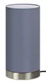 Produktbild: Trango 2018-09G Tischleuchte, Nachttischlampe, Schreibtischleuchte *Grey* mit 1x E14 Fassung & Stoffschirm in Grau Durchmesser 120mm, Höhe: 255 mm Tischlampe ohne Leuchtmittel