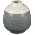 Produktbild: formano Dekovase Blumenvase Tischvase Bergamo zweifarbig in 4 Größen beige|grau 15 cm