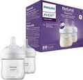 Produktbild: Philips AVENT Babyflasche Natural Response Babyflasche, 2er-Pack, langsame Durchflussrate