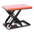 Produktbild: STIER Scheren-Hubtisch, 1000 kg Traglast, elektrisch, Max. Hubhöhe 1010 mm, Plattform 1300x800 mm, Orange, wartungsfreundlich, Sicherheit durch Not-Aus-Schalter