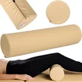 Produktbild: Habys Lagerungsrolle, Lagerungskissen, Knierolle für Massageliege, Fitnessrolle, Lagerungskissen für Massage und Therapie, MDR-Zertifizieriung (15x60, Beige)