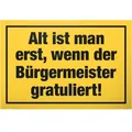 Produktbild: DankeDir Alt ist man erst Schild - Geschenk runder Geburtstag Geschenkidee Ge...