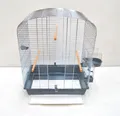 Produktbild: Vogelkäfig Elena Chrom grau Vogelheim mit Zubehör
