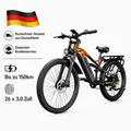 Produktbild: 26 Zoll vollgefedertes Fat-E-Bike PE86PRO mit 250W Motor, 20Ah Samsung-Akku