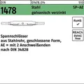 Produktbild: DIN 147 Spannschlösser Stahl SP AE M 20 galvanisch v