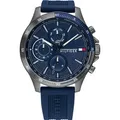 Produktbild: Tommy Hilfiger Herren Multi Zifferblatt Quarz Armbanduhr Bank - Silber/Dunkelblau