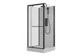 Produktbild: Schulte Komplettdusche Jersey, BxT: 90x90 cm, 5 mm Sicherheitsglas, Komplett-Set, inkl. Duschwanne, U-Form, Drehtür