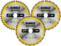 Produktbild: DeWalt Kreissägeblatt-Set 216 mm 3-teilig 24 T (2x) / 40 T DT1962-QZ