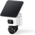 Produktbild: eufy Security eufyCam S4 Wireless Solar Überwachungskamera Aussen 3 Objektiv Bullet PTZ Kamera 4K UHD 360° Multi-Kamera Auto Tracking 8× Hybrid Zoom Farbnachtsicht Kompatibel mit HomeBase