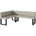 Produktbild: Meblini Eckbank, Beige, Leder, L-Form, 196x142 cm, Esszimmer, Bänke, Eckbänke