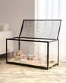 Produktbild: VEVOR Hamsterkäfig, 360°-Sicht, transparenter Hamsterlebensraum, Kleintierkäfig, 96x47x55 cm, belüfteter Mäusekäfig mit Vordertür, Rattenkäfig, tragbares Hamsterhaus für Ratten, Meerschweinchen