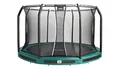 Produktbild: Salta Premium Ground - Bodentrampolin mit Sicherheitsnetz - Rund - ø 251/305/366/396/427 cm - Grün/Schwarz (⌀ 251 cm, Grün)