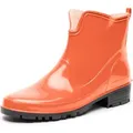Produktbild: Ladeheid Gummistiefel Damen Kurz Wasserdicht Damenschuhe Elegant und Bequem LA-930 (Orange, 38 EU)