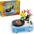 Produktbild: LEGO Creator 3in1 Plattenspieler mit Blumen - Spielzeug umbaubar in Radio oder Mikrofon - Musik Spielzeuge fr Kinder - Kreative Geschenkidee fr Mdc...